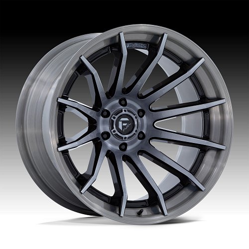 Fuel Burn FC403BT Brushed Black Custom Truck Wheels 1